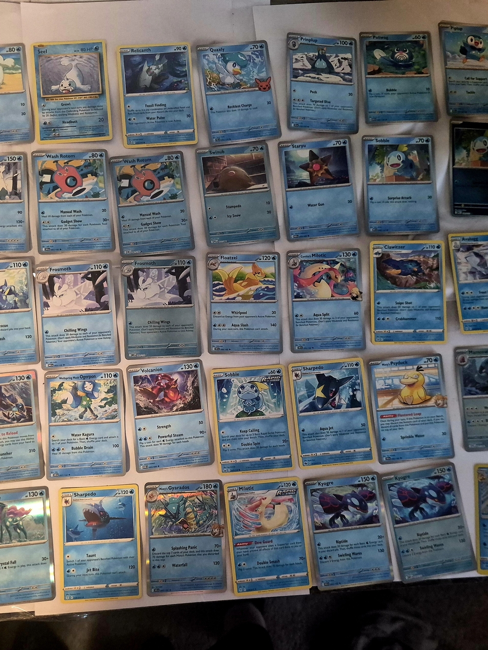 Pokemon Card Lot 65+ Water Type Bundle W/ Jumbo Ex, Holos, Vintage & Misty